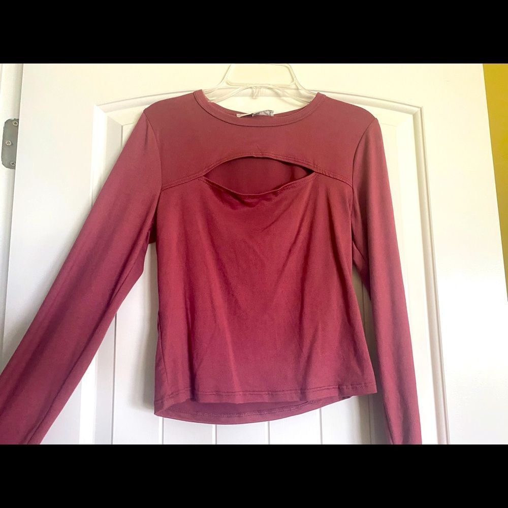 Pink Cut Out Shirt